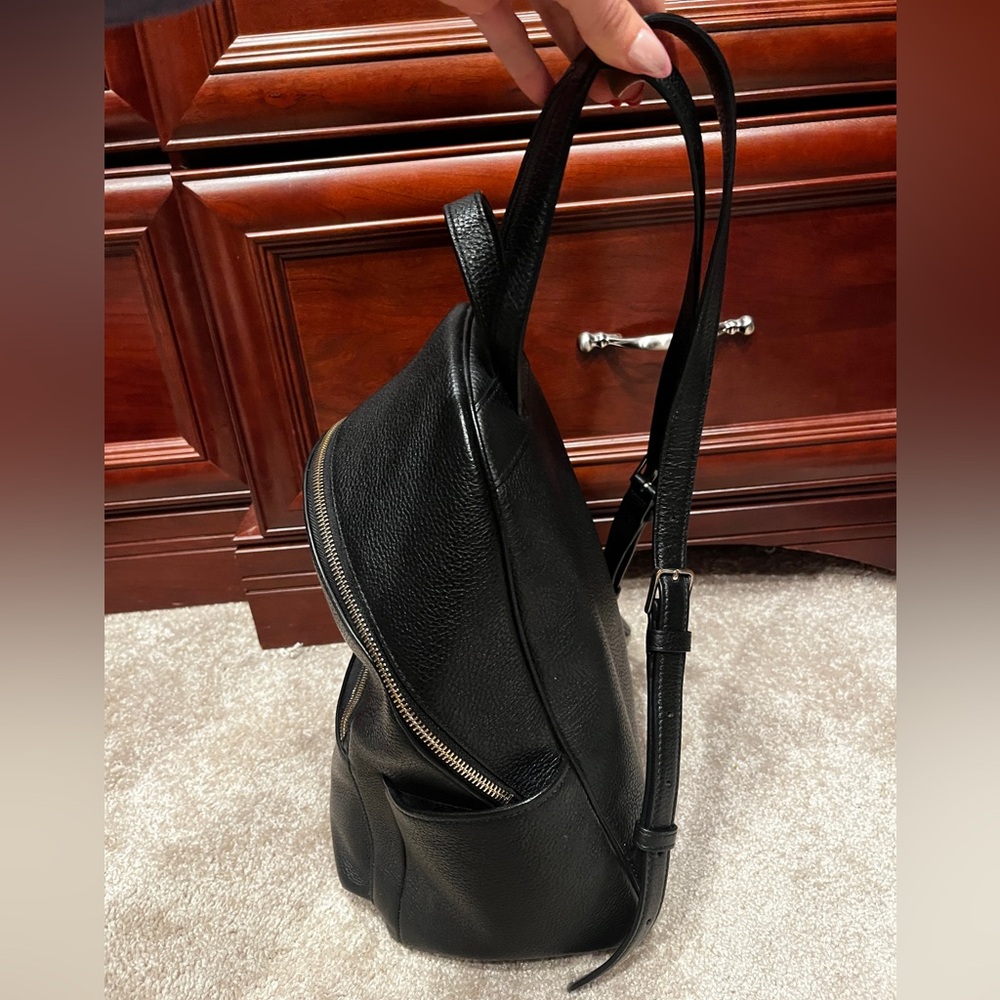 Kate Spade Black Leather Backpack - Picture 7 of 8
